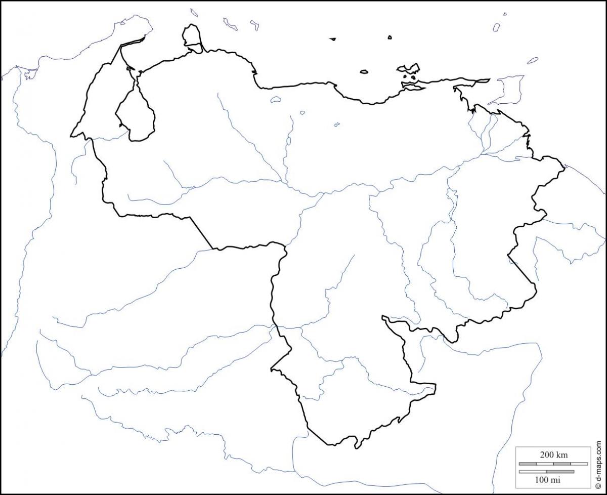 pusty Wenezueli mapie