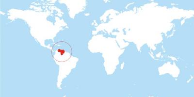 Mapa Wenezueli miejscu na świecie
