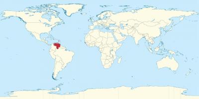 Wenezuela na mapie świata