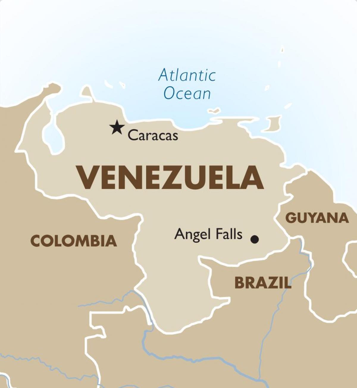 Wenezuela mapa stolicy